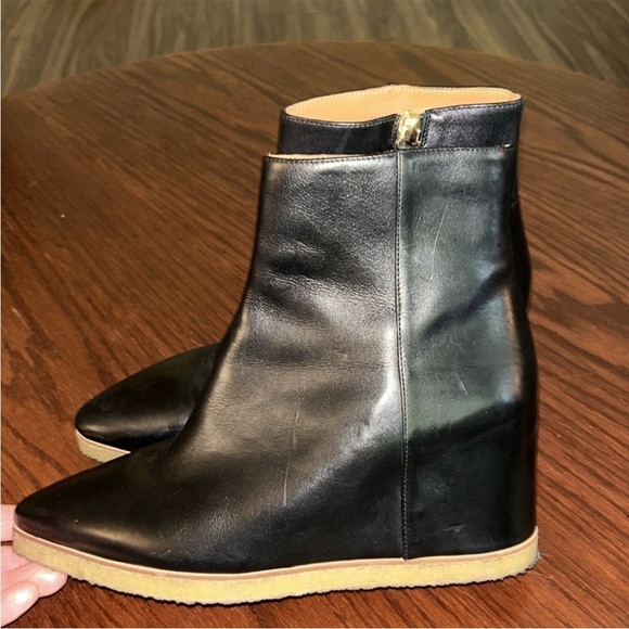 Chloe Moreen Leather Ankle Boots Size 37 - Picture 7 of 10